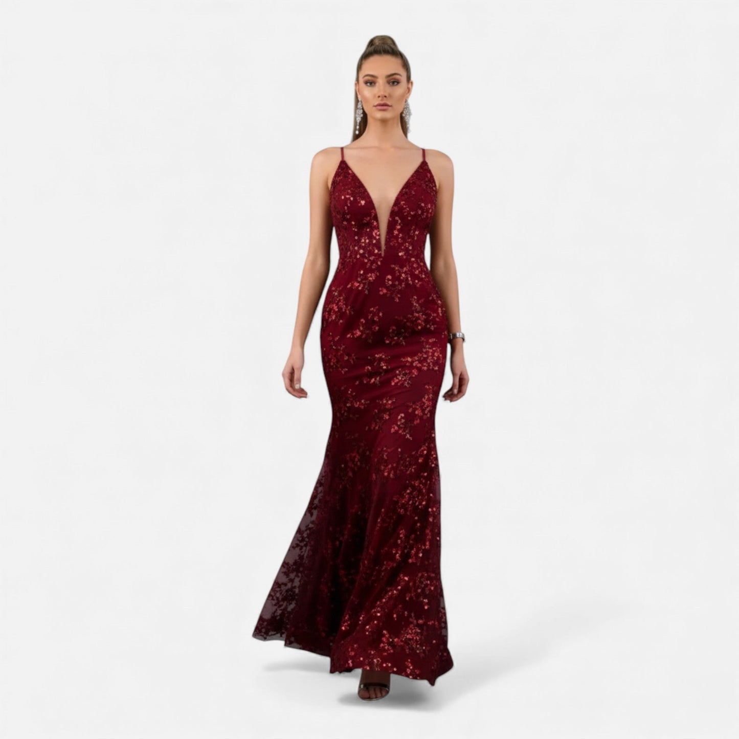 Women’s Elegant Sequin Maxi Dress Position 8