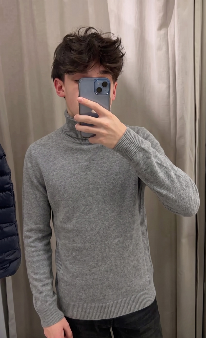 Lorian™ | Men's Ribbed Slim Fit Turtleneck Sweater