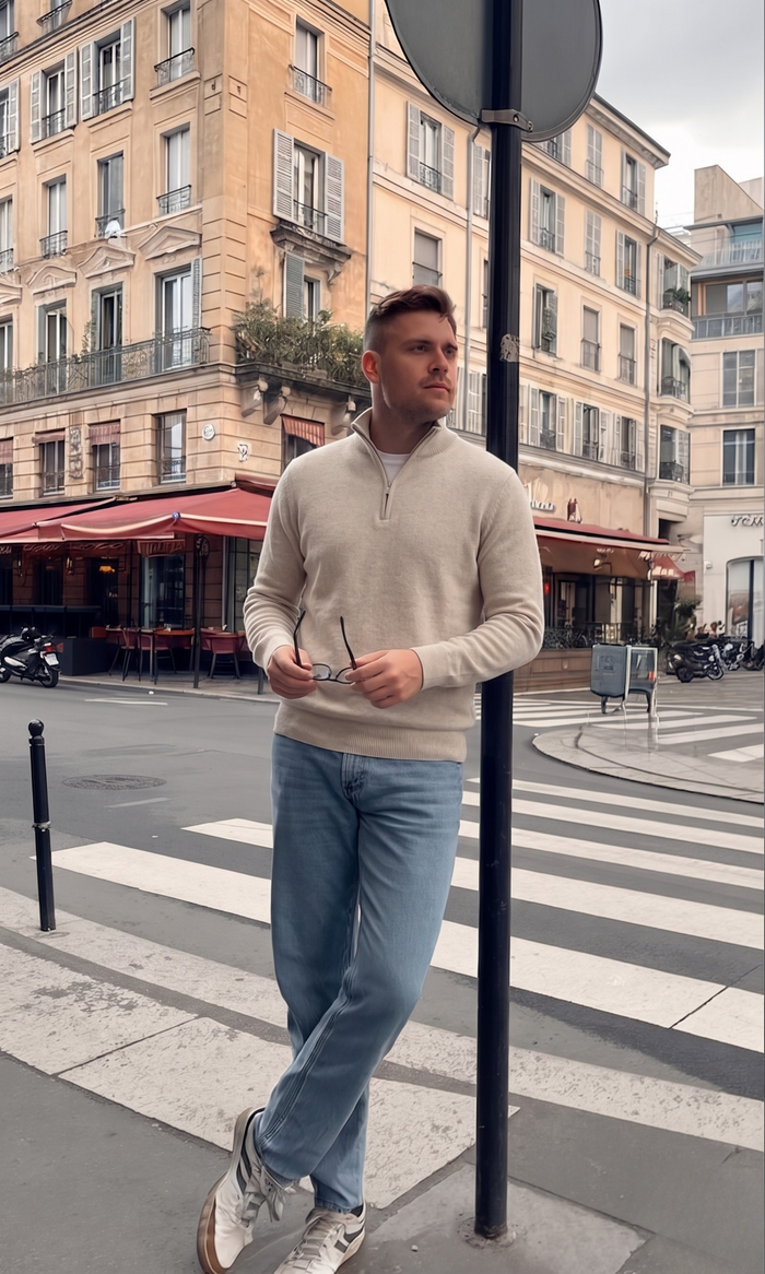 Arlo™ | Men's Zip Neck Slim Fit Sweater
