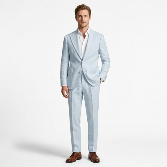 Men’s Two-Piece Suit Set – Peak Lapel Design Position 1